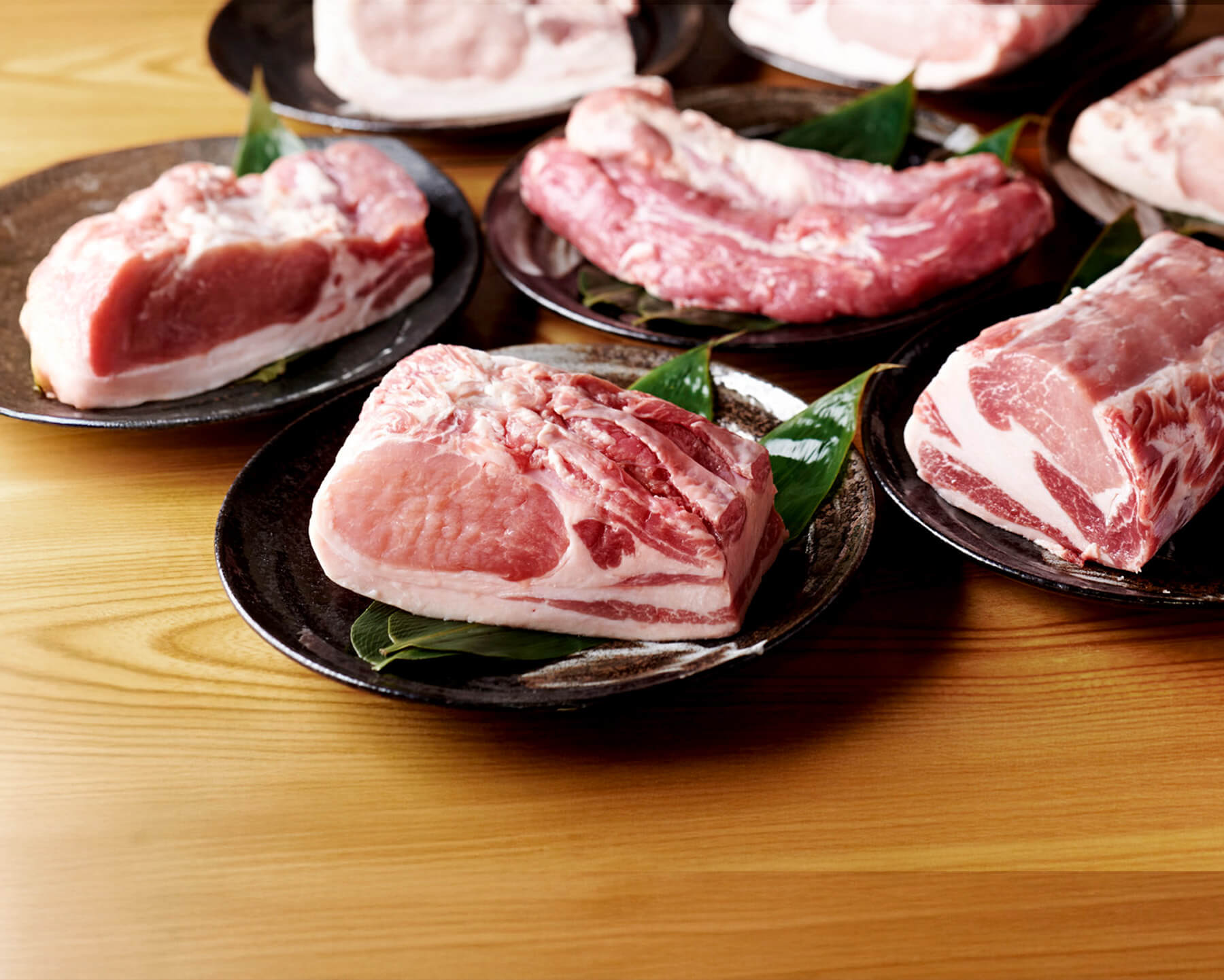 肉の塊の集合